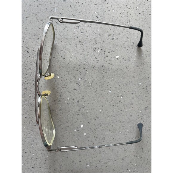 Marchon Leonard Natural Eyeglasses Frames ONLY 53-20-135 metal full rim aviator main image 10